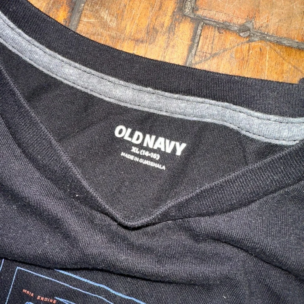 Old Navy T Shirt Boys XL Black Short Sleeve‎ Need My Space Crew Neck Graphic Tee